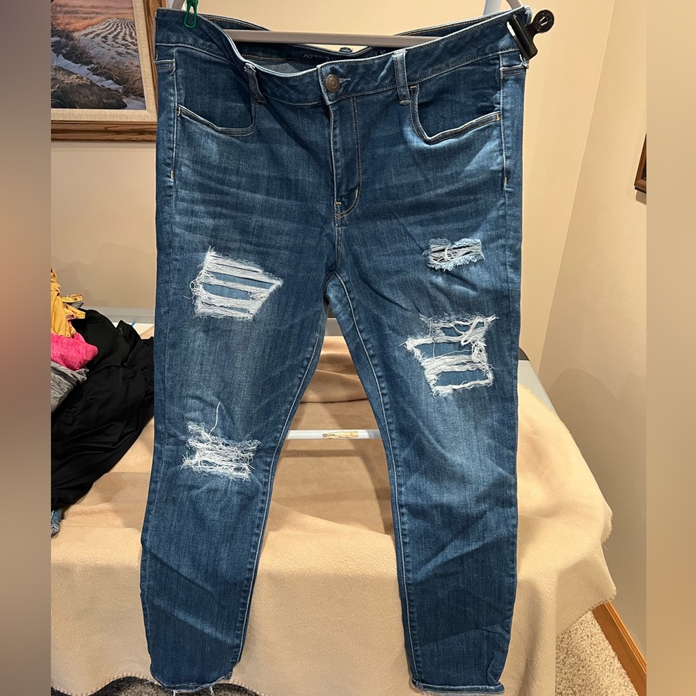 American Eagle Distressed Skinny Jeans